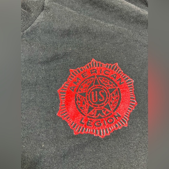 Vintage 90s American Legion Black T Shirt Poppy Run 1997 Large - Picture 3 of 6